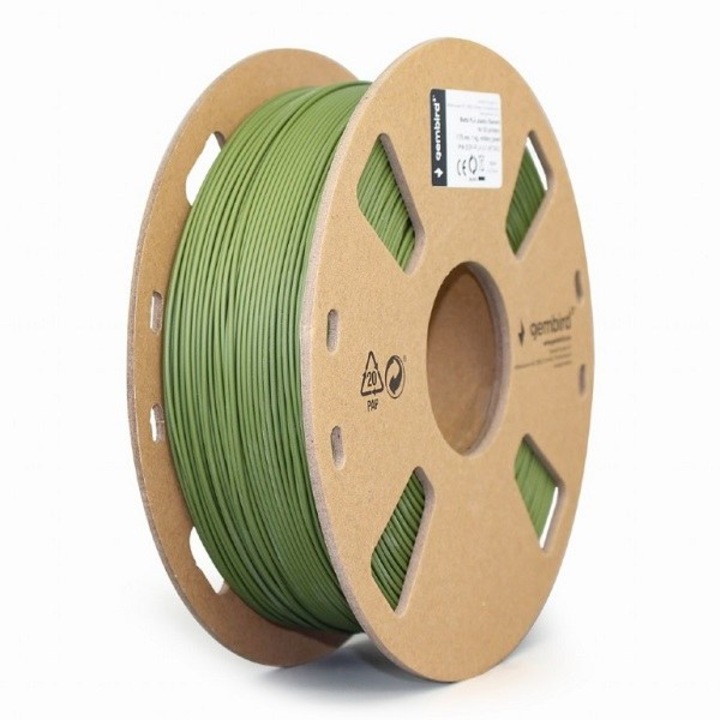 Gembird PLA, 1,75 mm, 1 kg, Filament verde