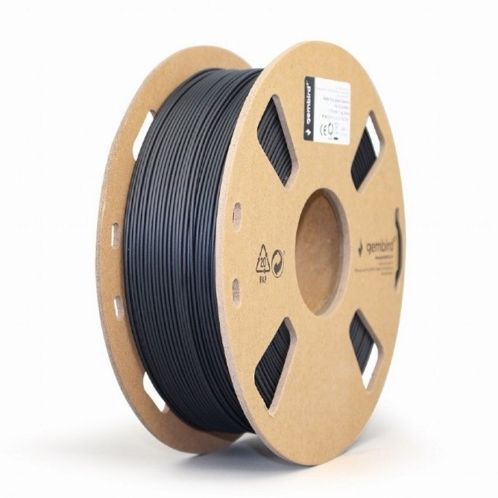 Gembird PLA, 1.75 mm, 1 kg, Fekete filament
