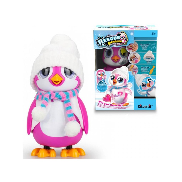 Silverlit 3886518 Silverlit: Csupaszív pingvin pink színben