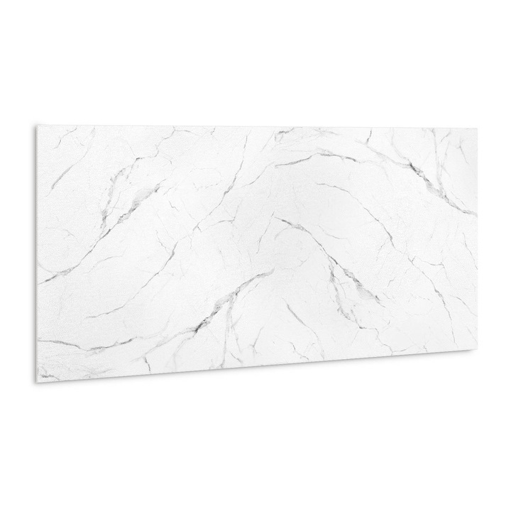 Öntapadó falpanel, Tulup, 100x50 cm, Fényes márvány, Fehér