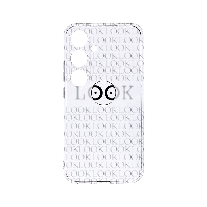 Husa BestCase® Clear Silicon 2MM, Compatibila Cu Samsung Galaxy A55, Look At Me, Antisoc, Protectie Camera, Margini ridicate pentru protectia ecranului, T 39