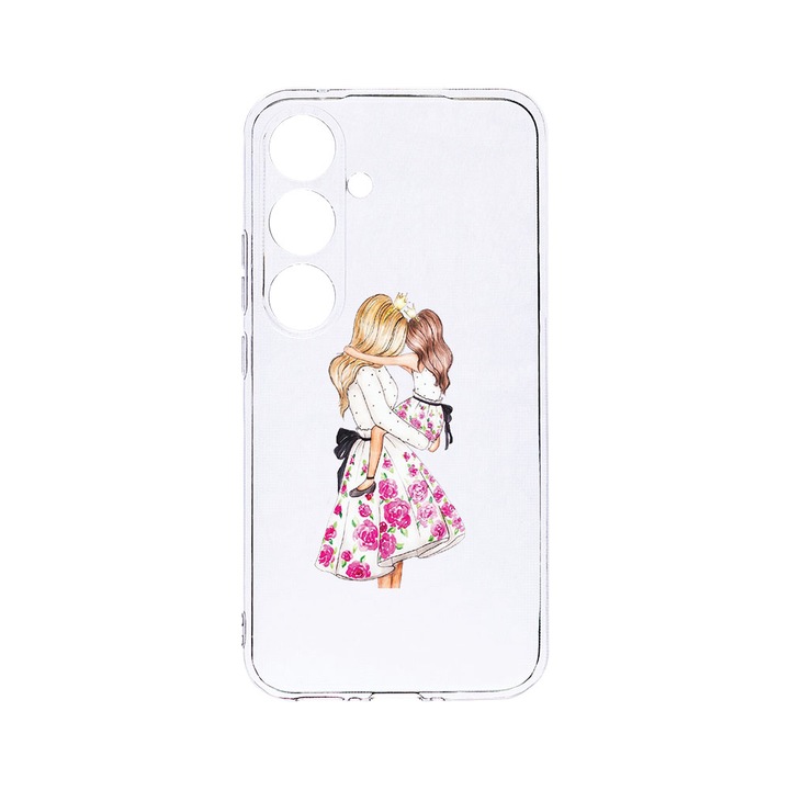 Husa BestCase® Clear Silicon 2MM, Compatibila Cu Samsung Galaxy A55, Princesses Girl Mom, Antisoc, Protectie Camera, Margini ridicate pentru protectia ecranului, T 554