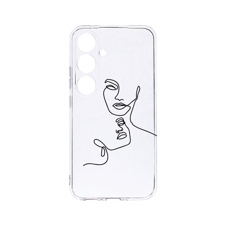 Husa BestCase® Clear Silicon 2MM, Compatibila Cu Samsung Galaxy A55, Mother Love, Antisoc, Protectie Camera, Margini ridicate pentru protectia ecranului, T 741