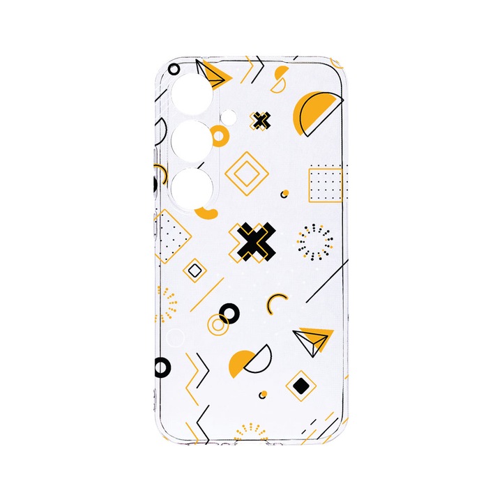 Husa BestCase® Clear Silicon 2MM, Compatibila Cu Samsung Galaxy A55, Symbols, Antisoc, Protectie Camera, Margini ridicate pentru protectia ecranului, T 763