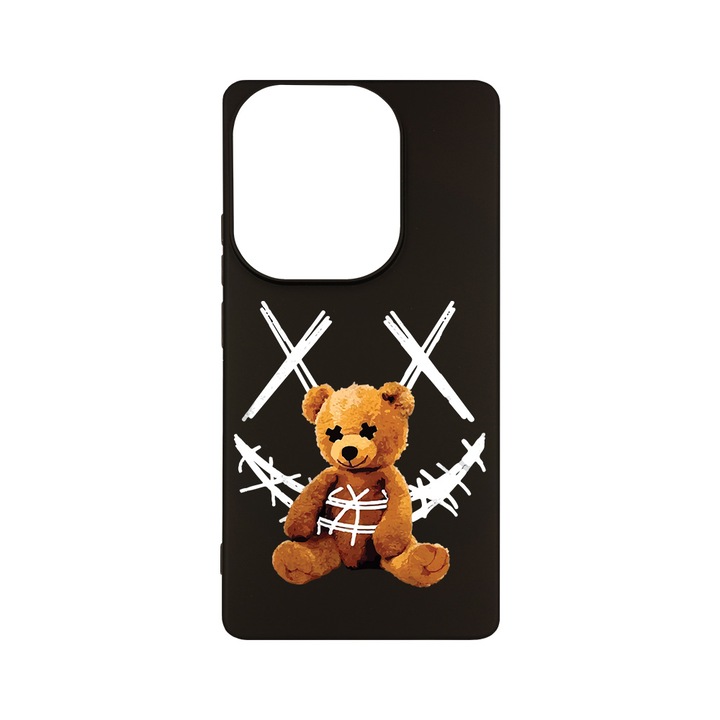Husa BestCase® Premium Silicon, Compatibila Cu Xiaomi Redmi Note 13 Pro 4G, Teddy Bear Smile, SLIM 1.2MM, Microfibra in interior, Antisoc, Protectie Camera, Margini ridicate pentru protectia ecranului, PB 982