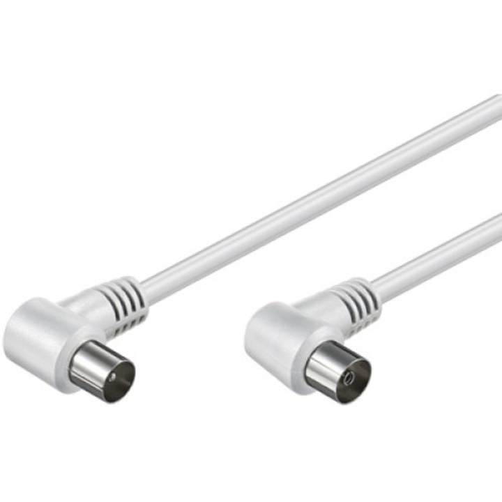 Goobay 11521 Koax kábel szerelt 90 fokos, 2, 5m