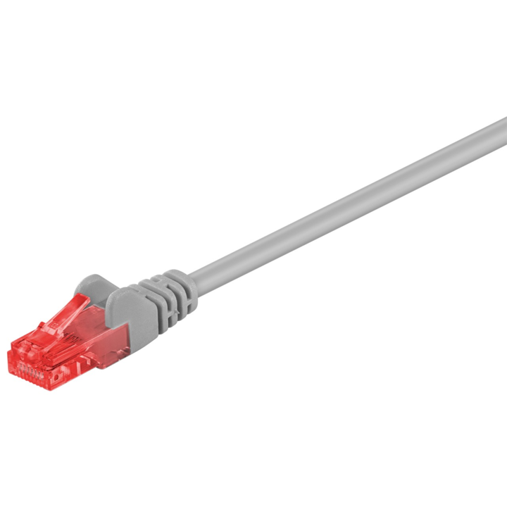 Goobay U/UTP CAT6 Patch kábel 30m - Szürke (68414)