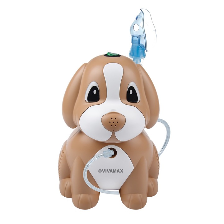 Compresor inhalator Vivamax GYVH25, caine, Maro/Alb