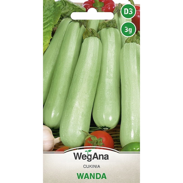 Seminte de gradina, Seminte de dovlecel, WegAna, 3 g, calitate superioara, seminte premium, seminte de top