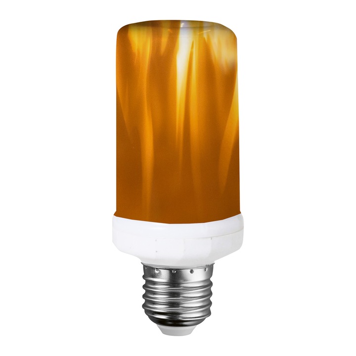 Home LF 3/27 фенер пламък LED източник на светлина, 3в1, 3 W, 40 lm, E27, 1600 K