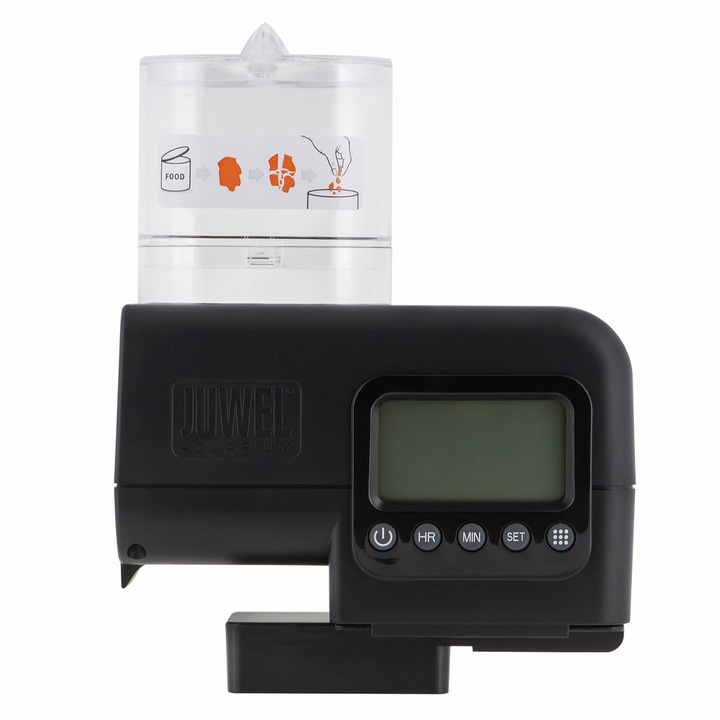 Hranitoare automata acvarii, Juwel, Negru/Alb