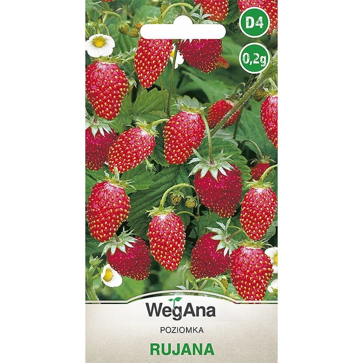 Seminte de gradina, Seminte de capsuni, WegAna, 0.2 g, calitate superioara, seminte premium, seminte de top