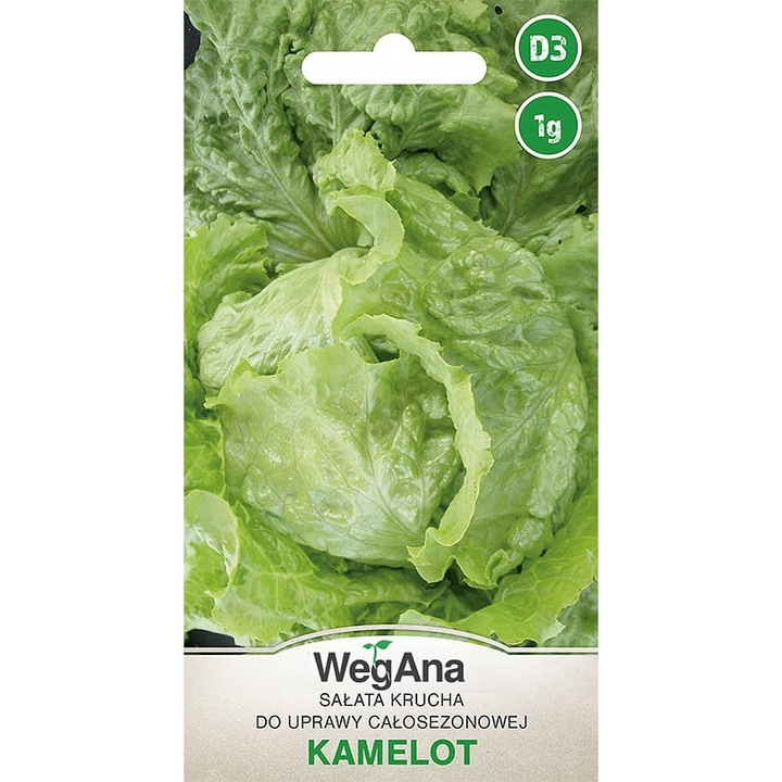Seminte de gradina, Seminte - Salata verde, WegAna, 1 g, Verde, calitate superioara, seminte premium, seminte de top