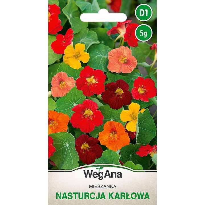 Seminte Nasturtium pitic, WegAna, 5 g, Multicolor