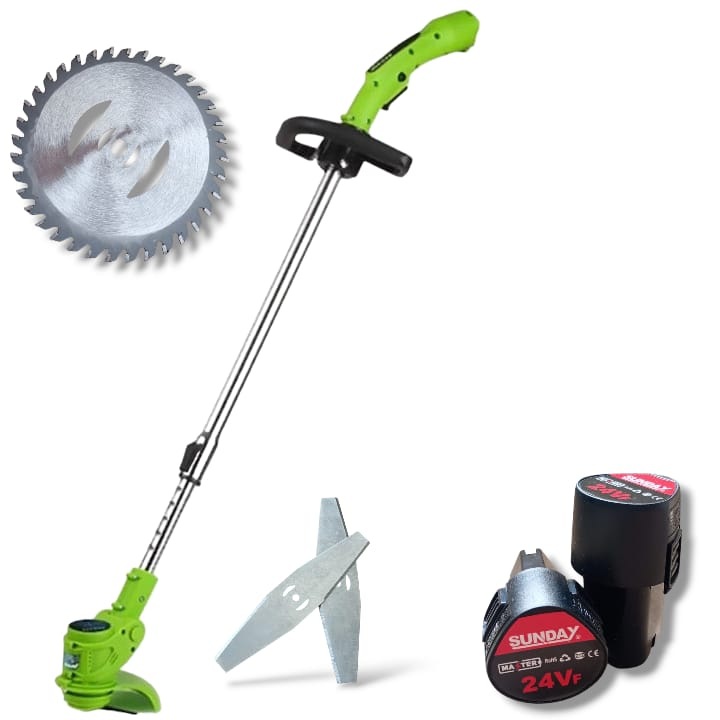 Motocoasa Electrica Cu 2 Acumulatori Si 8 AcesoriiI Incluse