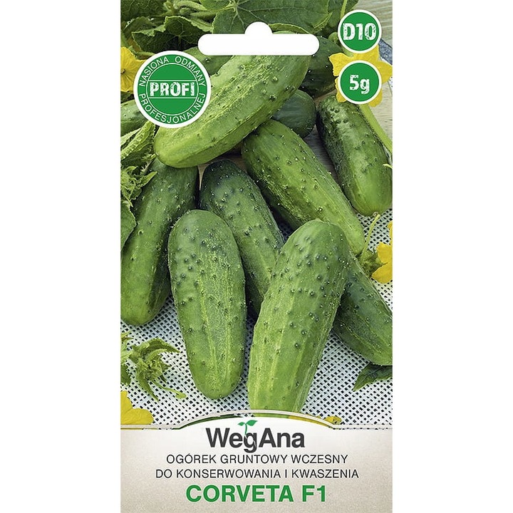 Seminte de gradina, Castravete Corveta, WegAna, 5 g, calitate superioara, seminte premium, seminte de top