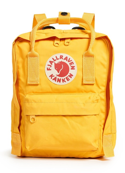 Női hátizsák, Fjallraven Kanken, vászon, 42x32x13cm, sárga