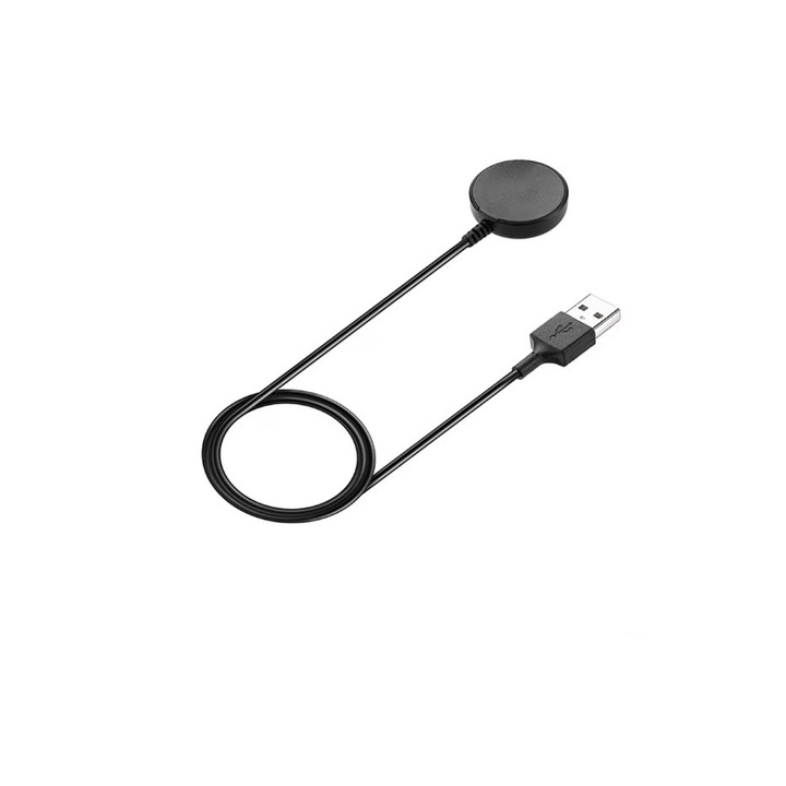 Зарядно BeSmart за смарт часовник, Безжичен, Съвместим с Samsung Active 1 / 2 Galaxy Watch 3 / 4 / 5 / 5PRO, 1 м, USB, Черен