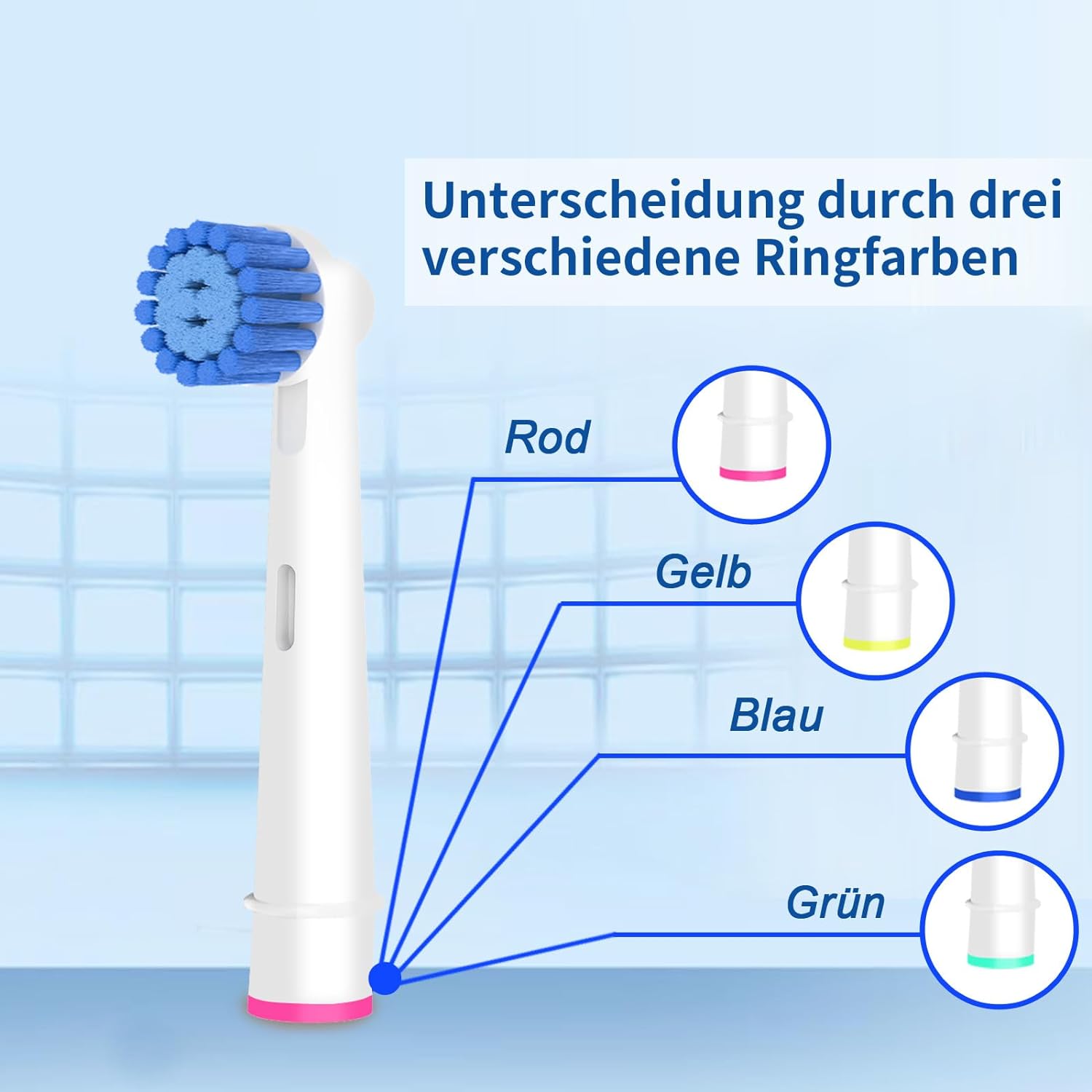 Накрайници за четки за зъби Betterchoi, Съвместим бранд BRAUN, Oral-B ...