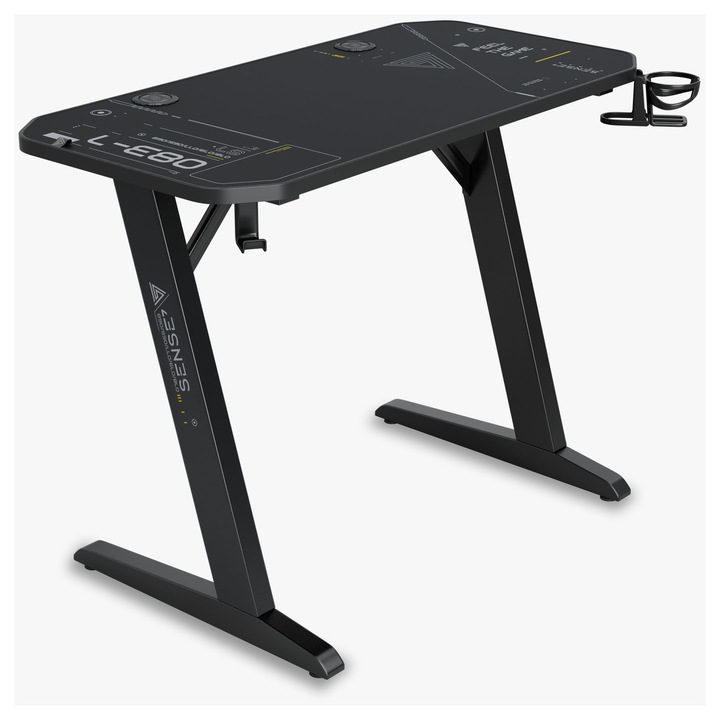 Гейминг бюро SENSE7 Nomad Cybernetic, черен, 100x50cm