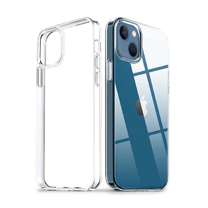 Силиконов кейс Planet Tech за iPhone 14, Прозрачен