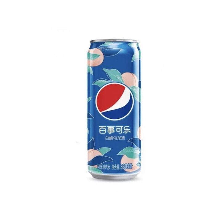 Pepsi, White Peach, CHN, 330ml
