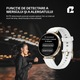 Ceas smartwatch dama, Qualtec by Koppel®, ecran rotund AMOLED 1.32", inteligent, fitness, sport, rezistent apa 3ATM, smart, notificari, wireless, apel Bluetooth 5.3, microfon HD, limba romana, pentru femei, carcasa metalica, 2 bratari incluse, ELITE, gold