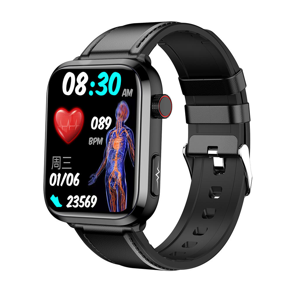Smartwatch ET210, черен, използва се и за неинвазивно кръвно измерване ...