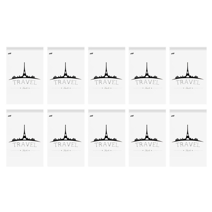 Set 10 saci vidat Protectie anti-praf, CooTooLa®, Usor de folosit, Reutilizabile, Pentru haine, cuverturi, plapumi si calatorii