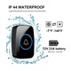 Sonerie wireless, rezistenta la apa, 38 de tonuri, 3 volume, blitz LED, negru