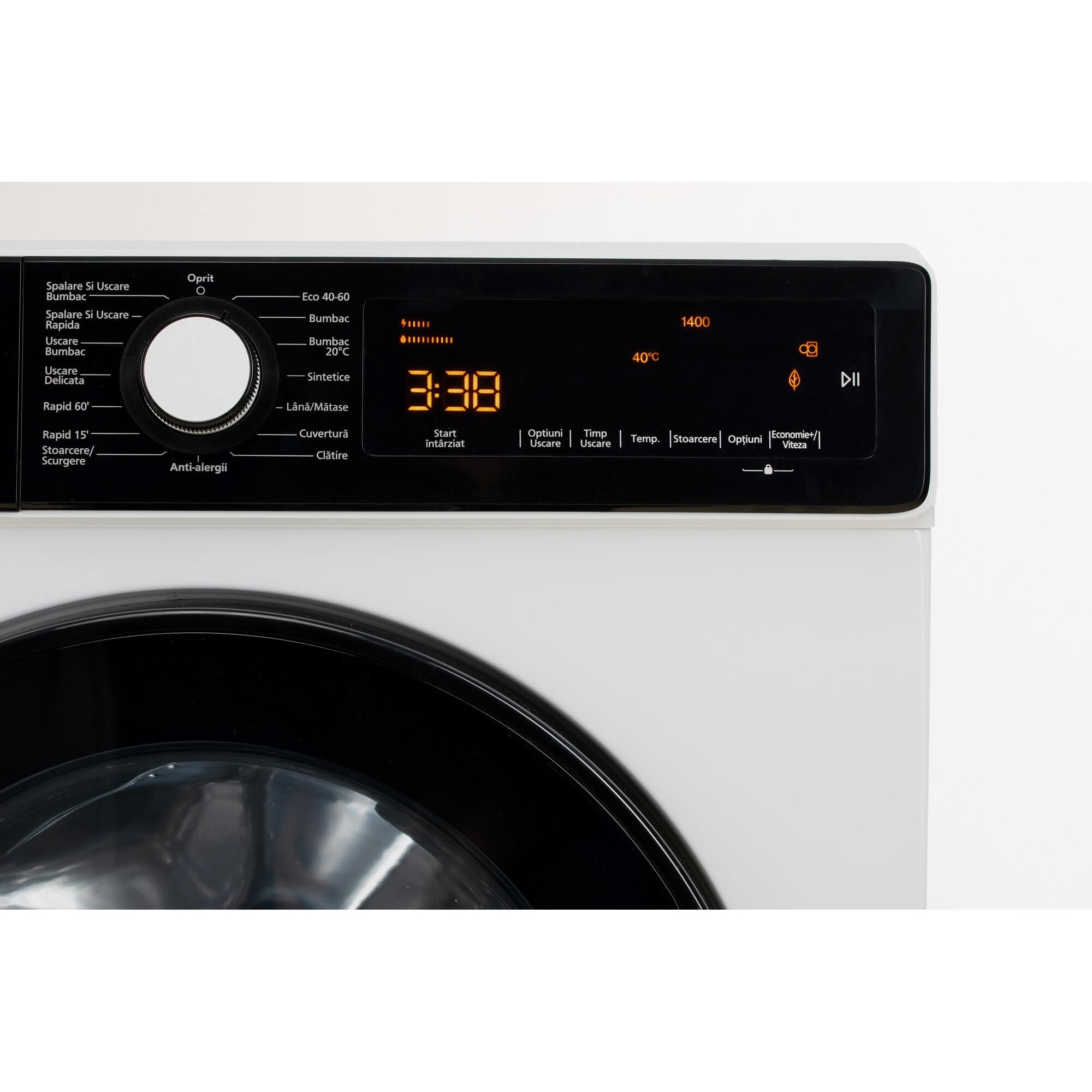 Masina de spalat rufe cu uscator LDK Higeea 8614DIA, 8 Kg spalare, 6 kg uscare, Clasa E, Prespalare, Calcare usoara, Anti-Alergic, Selectare timp uscare, Selectare nivel temperatura, Amanare pornire, Motor inverter, Alb