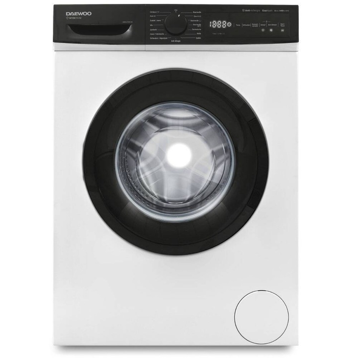 Masina De Spalat Rufe Frontala Daewoo WM814TTWA1DE, Clasa A, 8 Kg, 1400 Rpm, Alb