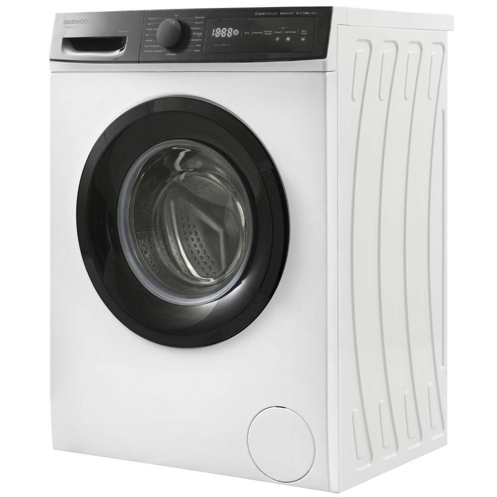 Masina De Spalat Rufe Frontala Daewoo WM814TTWA1DE, Clasa A, 8 Kg, 1400 Rpm, Alb