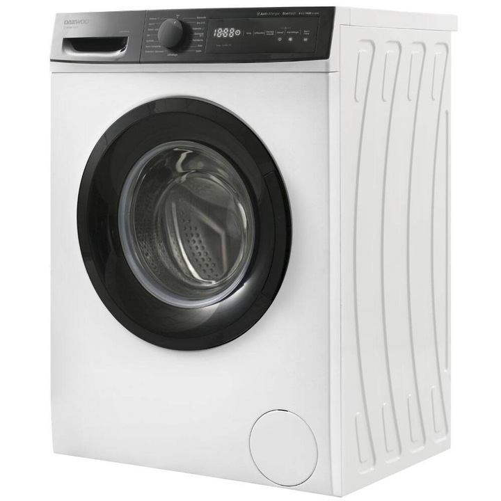 Masina De Spalat Rufe Frontala Daewoo WM814TTWA1DE, Clasa A, 8 Kg, 1400 Rpm, Alb