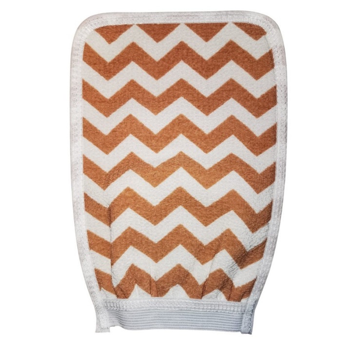 Ръкавица за баня, ексфолираща, за скраб, 21см