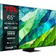 Televizor TCL MiniLed 65C855, 164 cm, Smart Google TV, 4K Ultra HD, 100Hz, Clasa F (Model 2024)