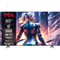 Televizor TCL QLED 85T8B, 214 cm, Smart Google TV, 4K Ultra HD, 100Hz, Clasa F (Model 2024)