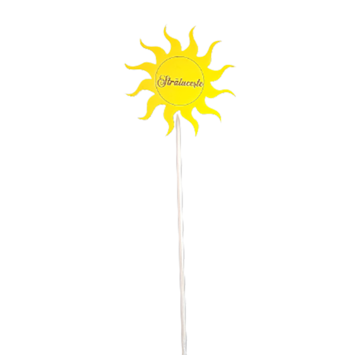 Topper Sun, természetes fa, 10 cm, ArtemisGift