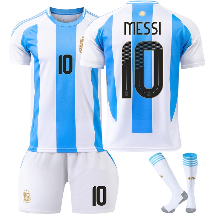Echipament Sportiv Copii Argentina Messi Football jersey