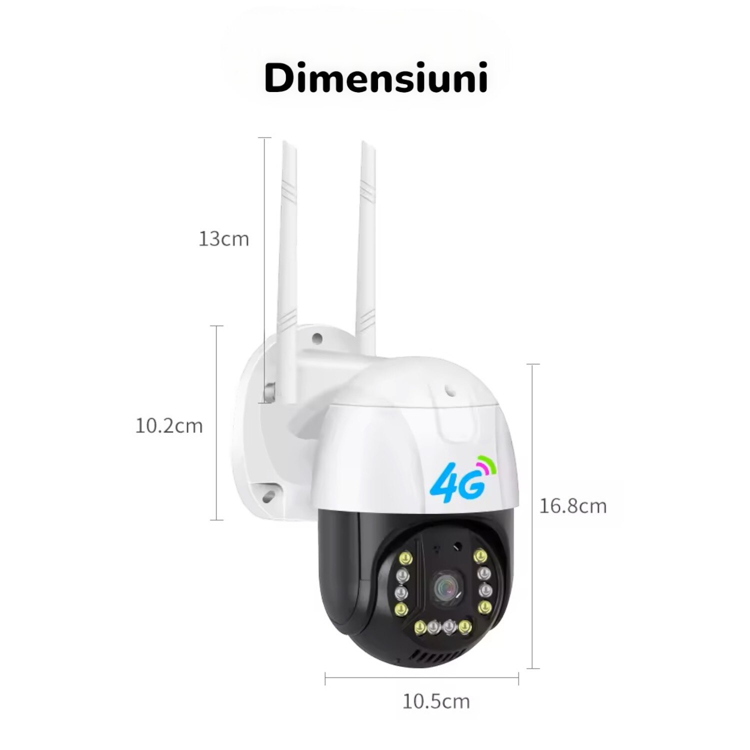 Camera Cu Sim Camera De Supraveghere Video Cu SIM EmmaShop®, conexiune 4G, Full HD ...