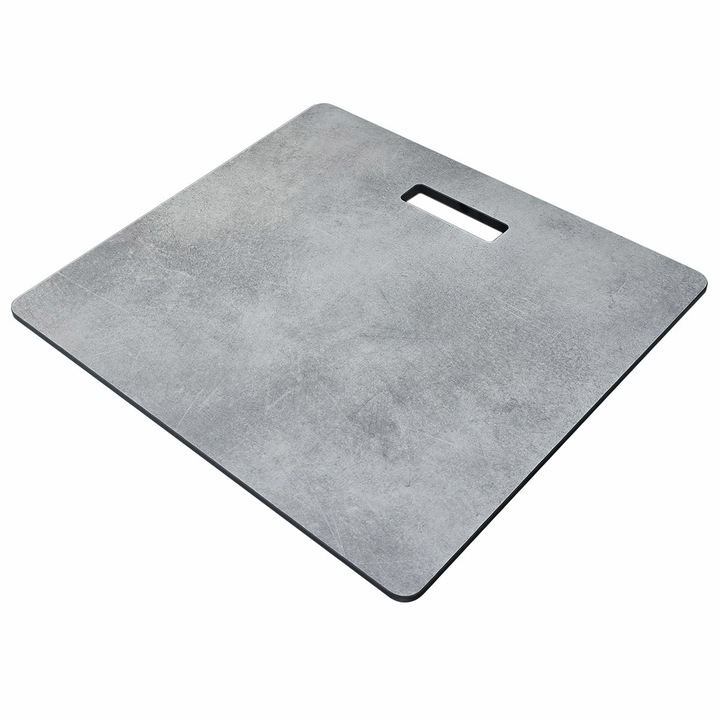 Tocator HPL Cemento, 410 x 428 mm, pentru chiuveta CookingAid Kinga LX8620 / Lux LX8410 Farmhouse / Cube ON3322 si alte chiuvete
