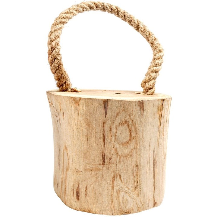 Oprire Usa, Orion, Bara De Protectie Din Lemn, Protectie Impotriva Trantirii Usii, Universal Pentru Casa Si Birou, Natural, 15 X 14 X 15 Cm, Bej