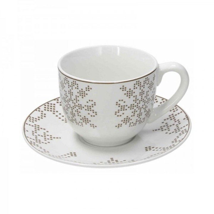 Set 4 cesti pentru cafea sau ceai, Atollo Retro, 230 ml
