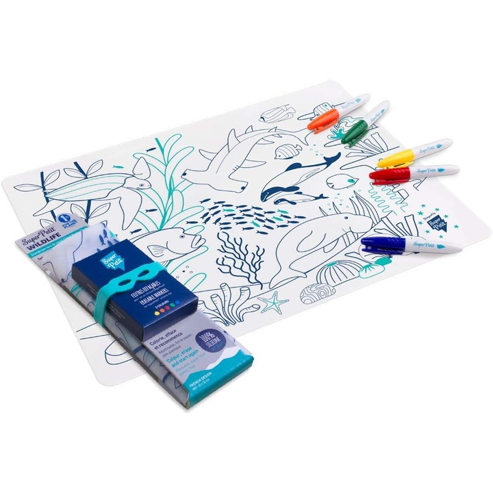 Plansa de colorat din silicon - BARIERA DE CORALI