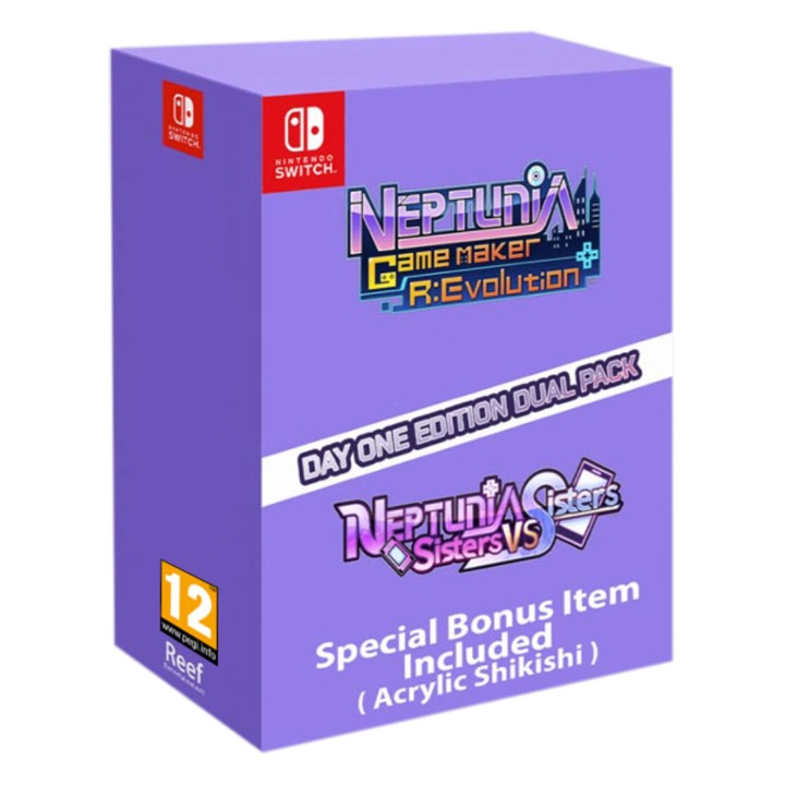Neptunia Game Maker R Evolution Neptunia Sisters Vs Sisters Day One Edition Dual Pack Plus Nintendo Switch Játékszoftver