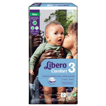 Scutece copii Libero Comfort marime 3, 5-9 kg, 58 buc