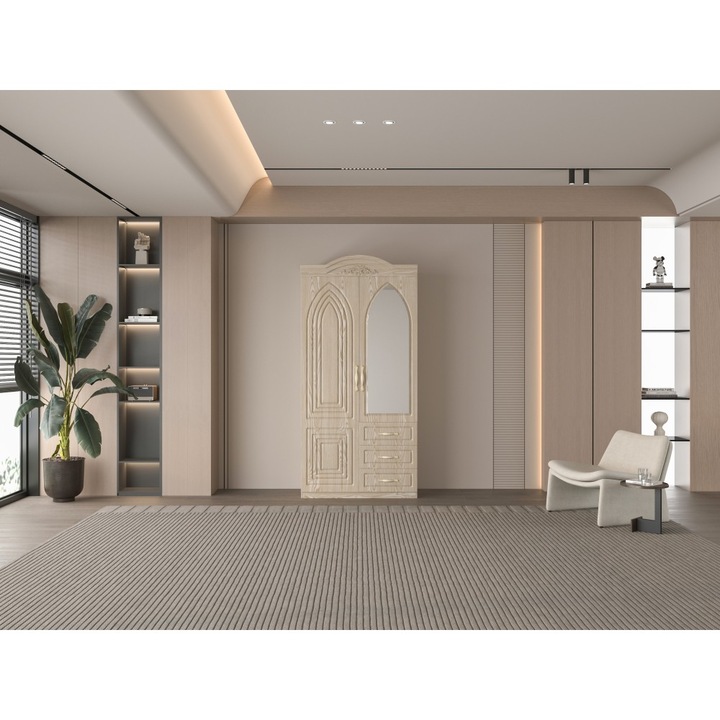 Dulap ZQW-011MDF - 2U/3S, 100x50x200cm