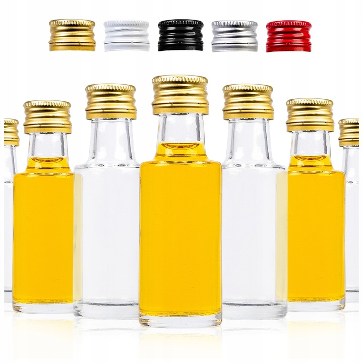 Set De Sticle De Sticla, Superbutelki, Monopol, 20 ml, Pentru Lichioruri, Pentru Vin, Ideale Pentru Cadouri, Pentru Nunti, De Sticla, 8.5 cm, 2.8 cm, 8.5 x 2.8 cm, Transparente, 50 Buc