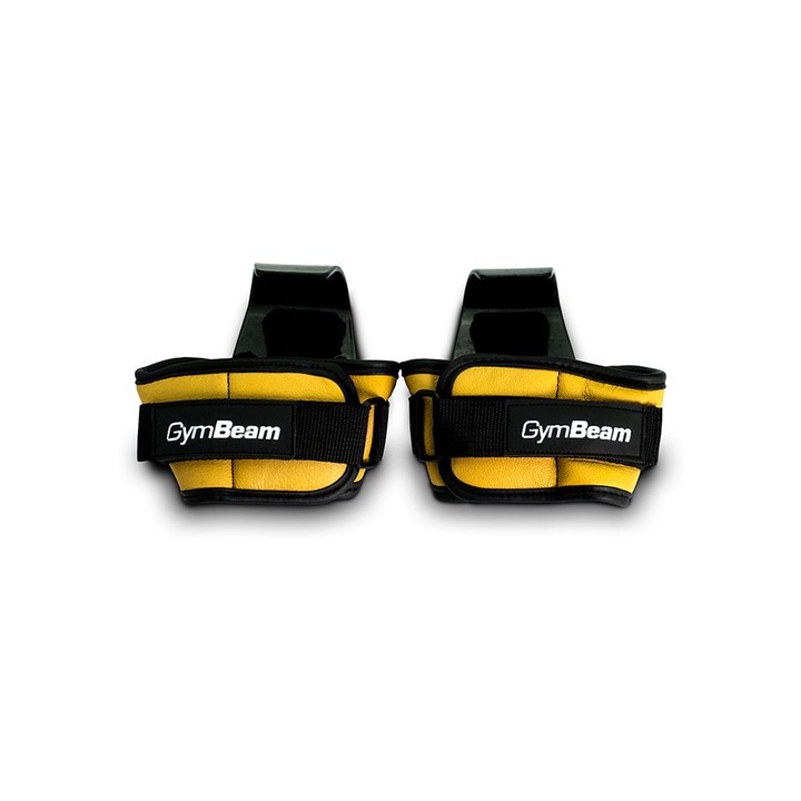 Set 2 chingi pentru ridicare greutati cu carlig, GymBeam, uni