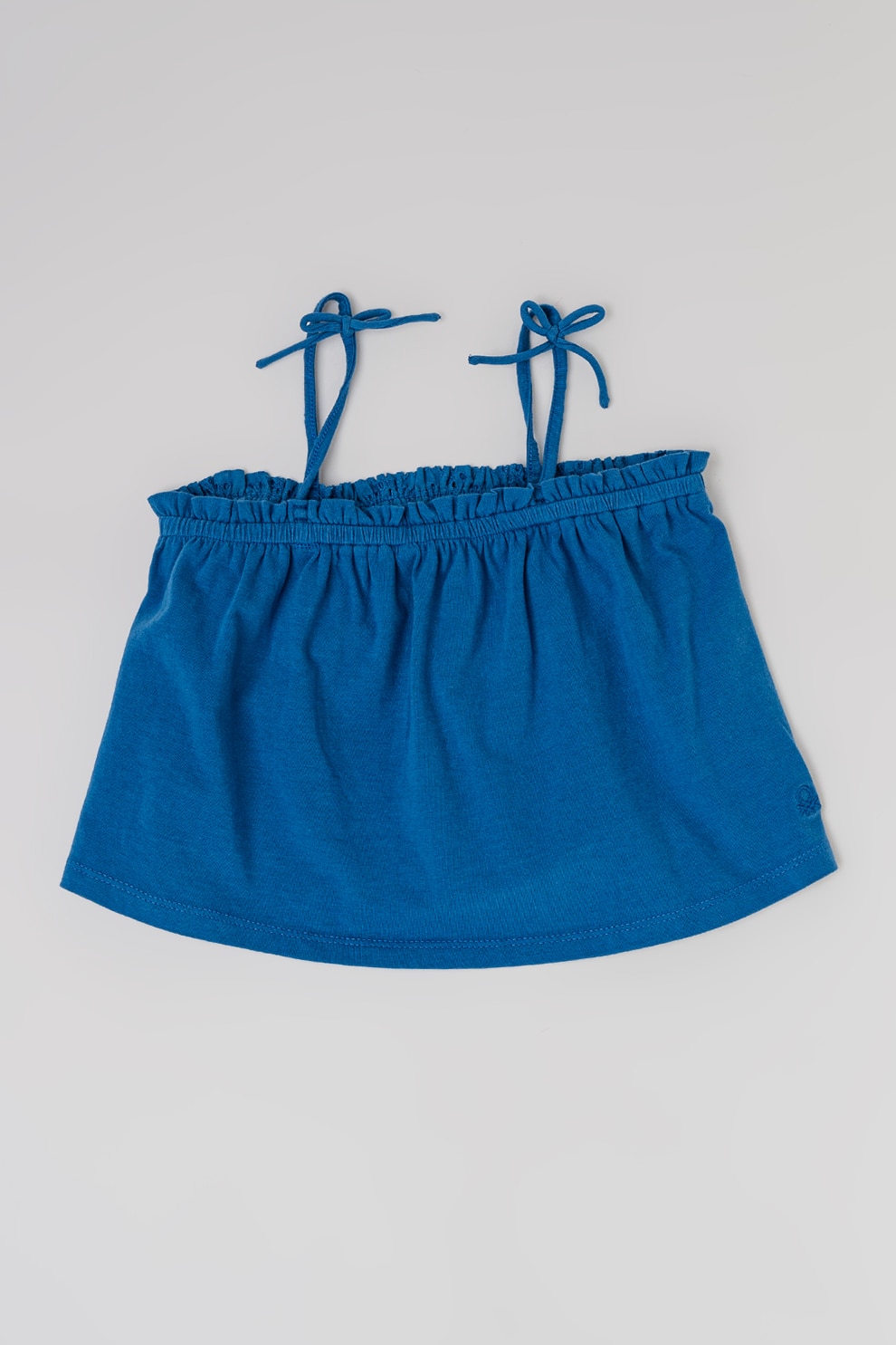 United Colors of Benetton, Top cu decolteu patrat, Albastru, 150 CM